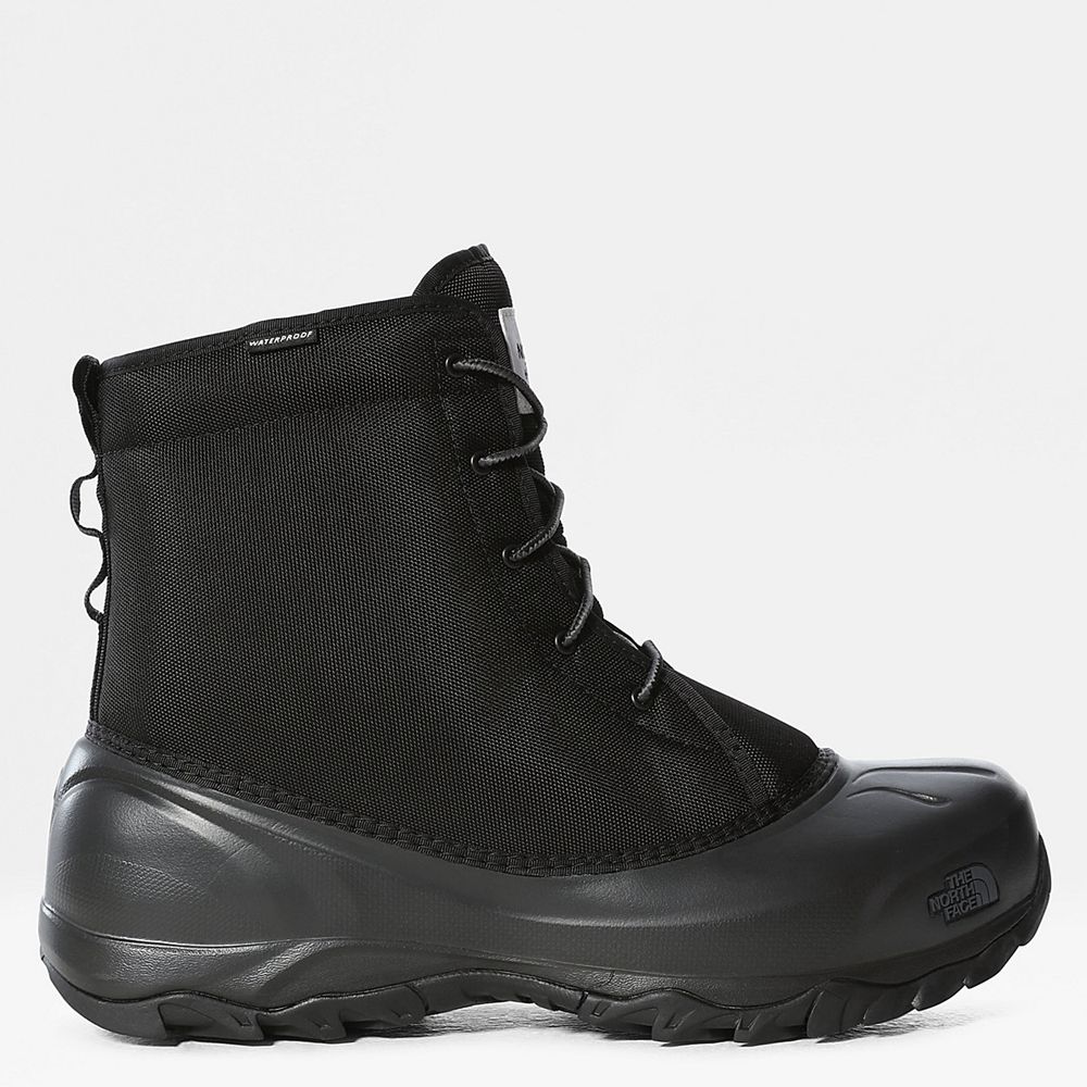 The North Face Boots Mens Australia - The North Face Tsumoro Black / Dark Grey Hiking (BYK-874193)